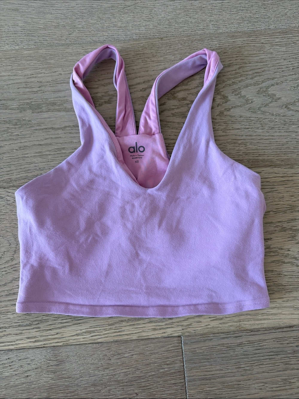 ALO Yoga Lilac Racerback Cropped Tank
